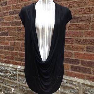 Black drape shirt